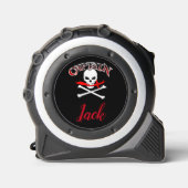 Gepersonaliseerde Jolly Roger (Cutlass) Rolmaat (Voorkant)