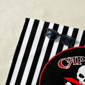 Gepersonaliseerde Jolly Roger (Cutlass) Strandlaken (In situ)