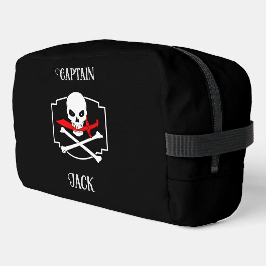 Gepersonaliseerde Jolly Roger (Cutlass) Toilettasje (Linkerhoek)