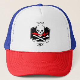 Gepersonaliseerde Jolly Roger (Cutlass) Trucker Pet