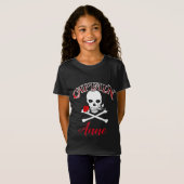 Gepersonaliseerde Jolly Roger (Roos) T-shirt (Voorkant volledig)