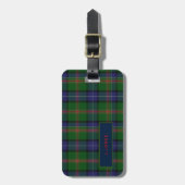 Gepersonaliseerde JONES Tartan Mannen Bagagelabel (Voorkant verticaal)