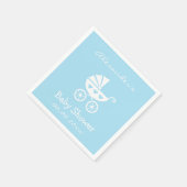 Gepersonaliseerde jongen baby shower servetten met (Hoek)