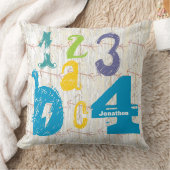 Gepersonaliseerde Jongen' Room Crossed Arrow ABC 1 Kussen (Deken)