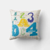 Gepersonaliseerde Jongen' Room Crossed Arrow ABC 1 Kussen (Achterkant)