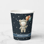 Gepersonaliseerde Jongen Verjaardag Party Cups Ted Papieren Bekers (Achterkant)