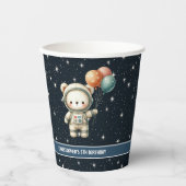 Gepersonaliseerde Jongen Verjaardag Party Cups Ted Papieren Bekers (Voorkant)