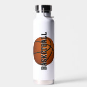 Gepersonaliseerde jongens basketbal waterfles (Links)