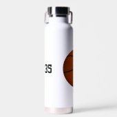 Gepersonaliseerde jongens basketbal waterfles (Voorkant)