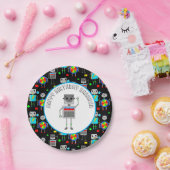 Gepersonaliseerde jongen's Birthday Robot Papieren Bordje (Feest)