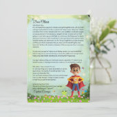 Gepersonaliseerde Jongens Dapperbare Superheld Bri Kaart (Staand voorkant)