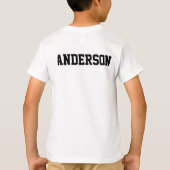 Gepersonaliseerde jongens die T shirt (Achterkant)