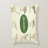 Gepersonaliseerde Jongens Dinosaurussen Accent Kussen (Voorkant(Verticaal))