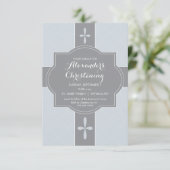 Gepersonaliseerde Jongens Doop, Uitnodiging voor d (Staand voorkant)