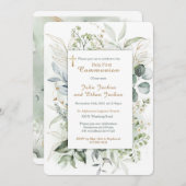 Gepersonaliseerde jongens eerste communie kaart (Voorkant / Achterkant)