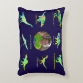 Gepersonaliseerde Jongens Foto Dinosaurus Accent Kussen (Voorkant(Verticaal))