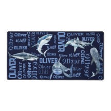 Gepersonaliseerde jongens naam haaien collage