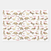 Gepersonaliseerde Jongens Naam Schattigee Kerst Di Inpakpapier Vel (Voorkant 3)