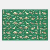 Gepersonaliseerde Jongens Naam Schattigee Kerst Di Inpakpapier Vel (Voorkant)