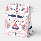 Gepersonaliseerde jongens nautische verjaardag bedankdoosjes (Achterkant)