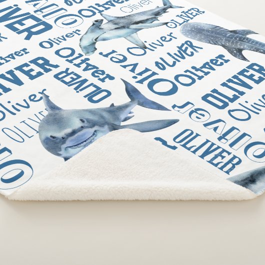 Gepersonaliseerde jongens noemen deken met haaien (3/4)