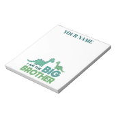 Gepersonaliseerde jongens noemen grote broer dinos notitieblok (Linkerzijde)