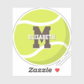 gepersonaliseerde jongens tennisspeler sticker (Vel)