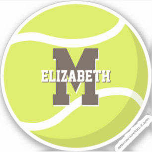gepersonaliseerde jongens tennisspeler sticker