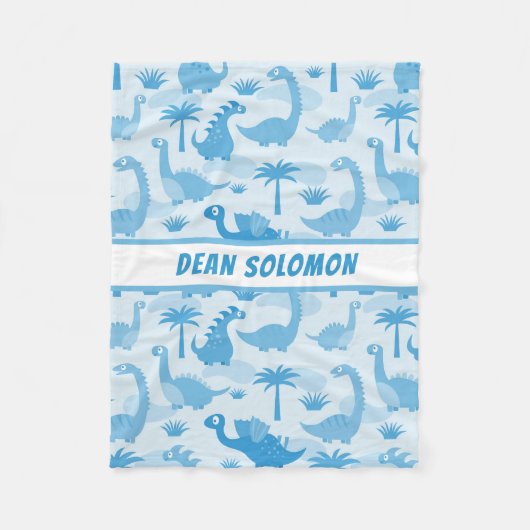 Gepersonaliseerde Jongens van de Dinosaurussen van Fleece Deken (Voorkant)