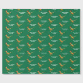 Gepersonaliseerde jongensnaam Kerstmis Dinosaur Ra Cadeaupapier (Vlak)