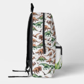 Gepersonaliseerde jongensnaam T-Rex Dinosaurs Bedrukte Rugzak (Links)