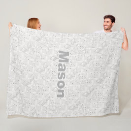 Gepersonaliseerde Jongensruimte Modern Teepee Arro Fleece Deken