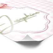 Gepersonaliseerde Josephine Baby Girl Nursery Ging Foto Afdruk (Hoek)