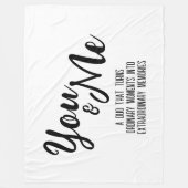 Gepersonaliseerde jou & mij fleece deken (Voorkant)