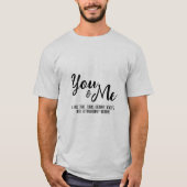 Gepersonaliseerde jou & mij t-shirt (Voorkant)