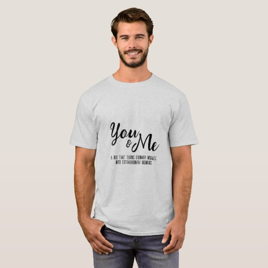 Gepersonaliseerde jou & mij t-shirt (Voorkant volledig)