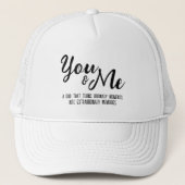 Gepersonaliseerde jou & mij trucker pet (Voorkant)