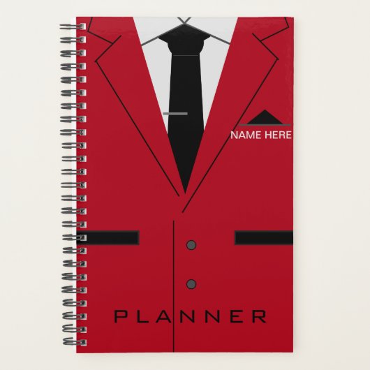 Gepersonaliseerde Jouw naam Business Planner Grapp (Voorkant)