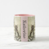 Gepersonaliseerde Jouw naam  Crow Mice Rackham Mok (Midden)