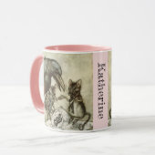 Gepersonaliseerde Jouw naam  Crow Mice Rackham Mok (Voorkant links)