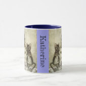 Gepersonaliseerde Jouw naam Crow Mice Rackham Mok (Midden)