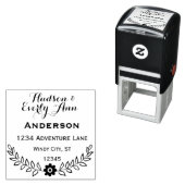 Gepersonaliseerde Jouw naam en adresadem Zelfinktende Stempel (In situ)