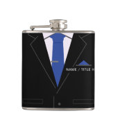 Gepersonaliseerde Jouw naam Flask Funny Business G Heupfles (Voorkant)