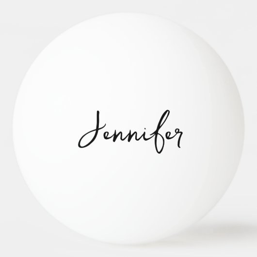 Gepersonaliseerde Jouw naam huwelijkscadeau Pingpongbal (Voorkant)