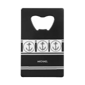 Gepersonaliseerde Jouw naam met Ankers Credit Kaar Creditkaart Flessenopener (Achterkant)