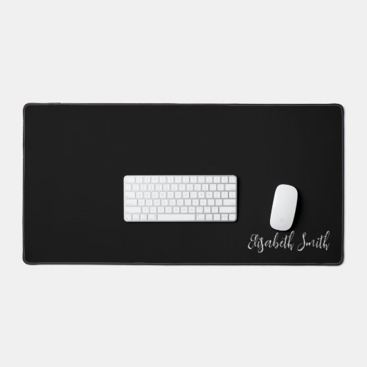 Gepersonaliseerde Jouw naam met zwart-wit Bureaumat (Keyboard & Muis)