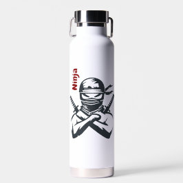 Gepersonaliseerde Jouw naam Ninja Waterfles