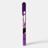 Gepersonaliseerde Jouw naam Paarse Gouden Glitter  Case-Mate iPhone Case (Achterkant / Links)
