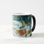 Gepersonaliseerde "Jouw naam" Paul Cezanne Fruit Magische Mok (Voorkant rechts)