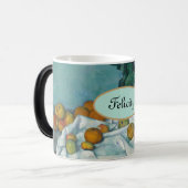 Gepersonaliseerde "Jouw naam" Paul Cezanne Fruit Magische Mok (Voorkant links)